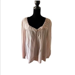 Faded Glory  M long sleeve Boho hippie Indian designed blouse